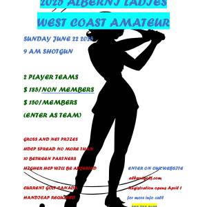 2025 Alberni Ladies West Coast Amateur Registration